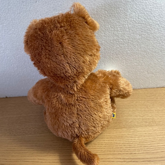 Build a Bear Workshop Puppy Dog Eye Patch Brown Curled Floppy Ear Stuffed Animal - Picture 3 of 11